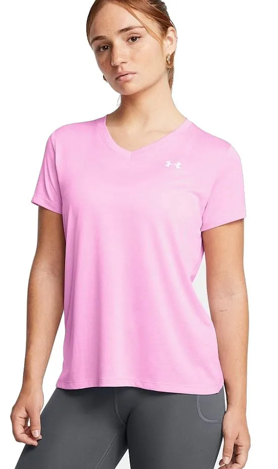 camisa Under Armour Tech SSV Twist - Stellar Pink/White - women´s