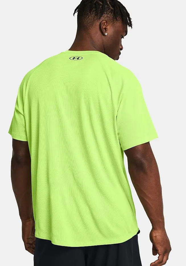 camisa Under Armour Textured Tech - Morph Green/Black - men´s