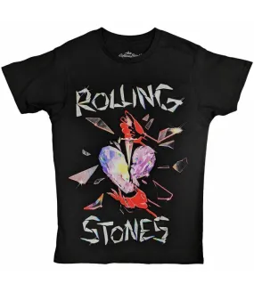 Camiseta The Rolling Stones Hackney Diamonds Heart Negra Licencia Oficial RockOff RSTS226MB