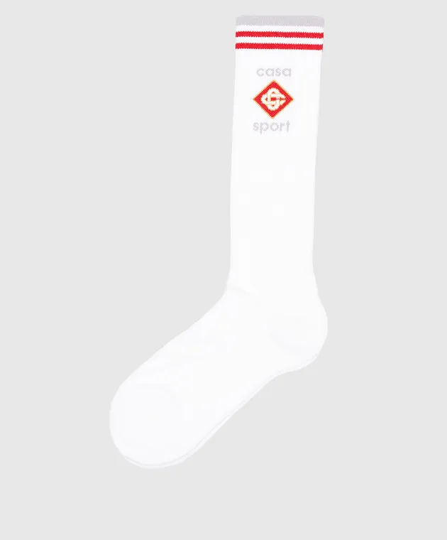 Casablanca Casa Sport white socks