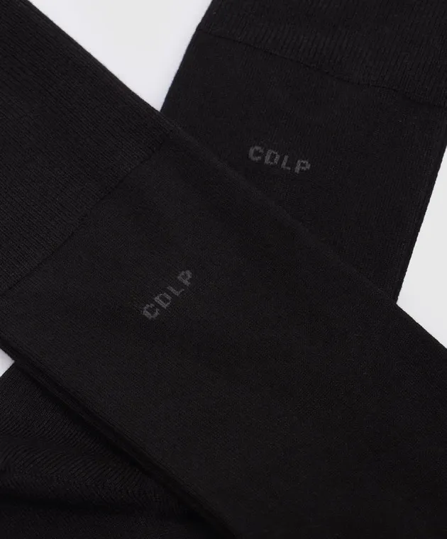 CDLP Set of black socks with logo