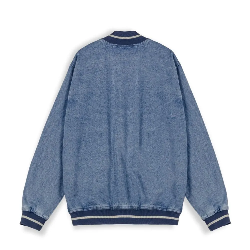 CHAQUETA BASEBALL GRIMEY CAUSING PANIC DENIM - BLUE | SS24