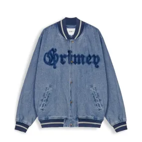 CHAQUETA BASEBALL GRIMEY CAUSING PANIC DENIM - BLUE | SS24