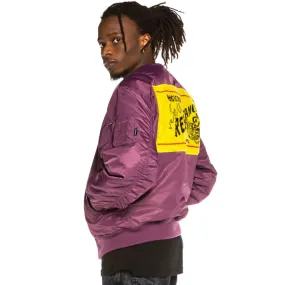 Chaqueta Bomber Reversible Grimey "Liveution" - Purple | Spring 21