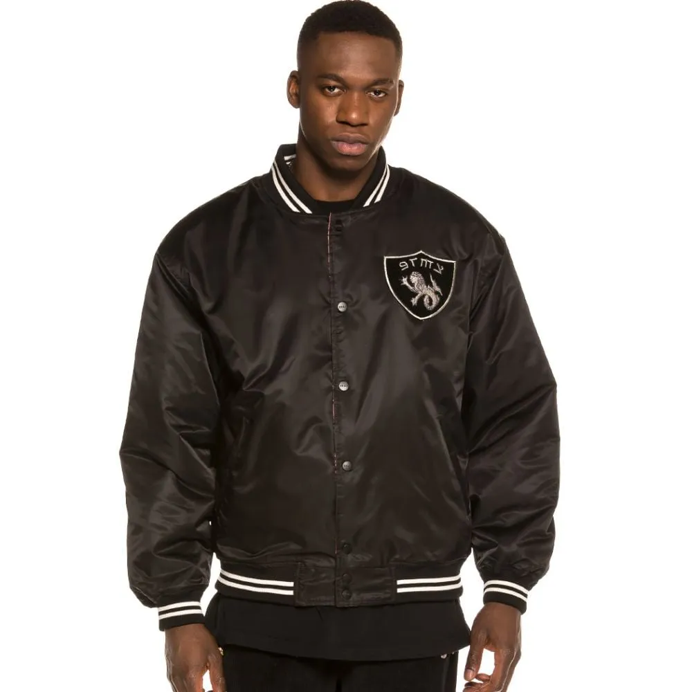 Chaqueta Grimey Call of Yore Reversible Satin Jacket FW20 Black