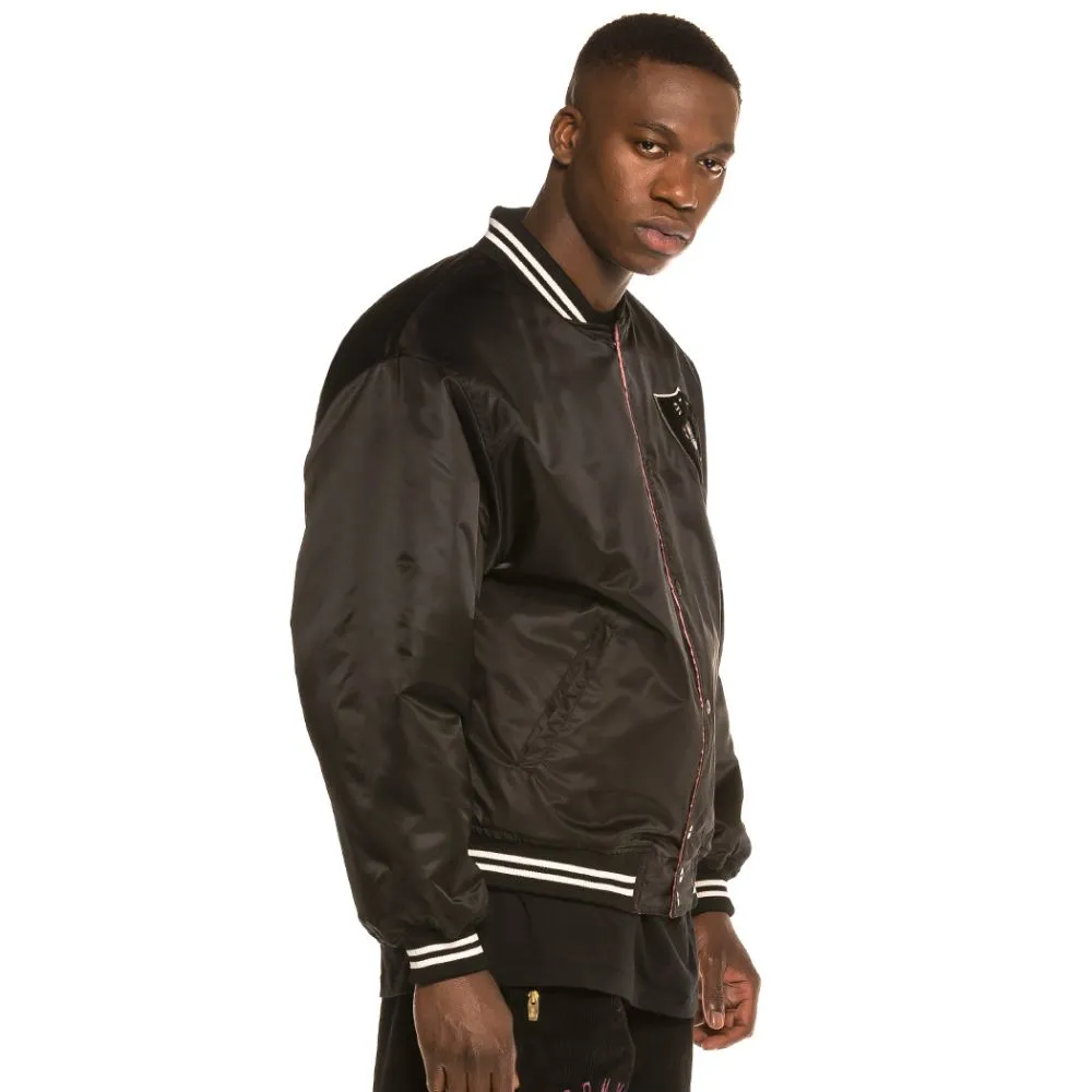 Chaqueta Grimey Call of Yore Reversible Satin Jacket FW20 Black