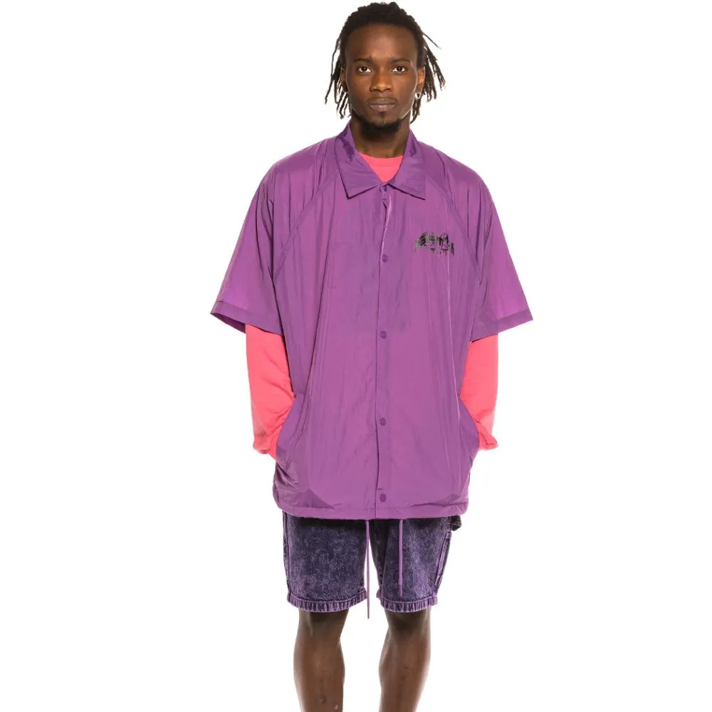 Chaqueta manga corta Grimey "Liveution" - Purple | Spring 21