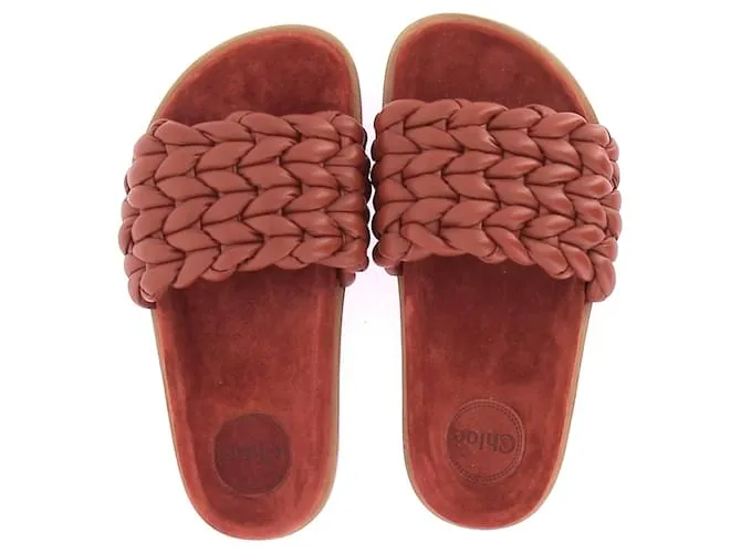 Chloé CHLOE Sandalias T.EU 37 Piel Roja 