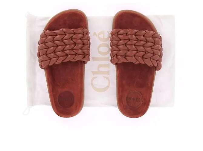 Chloé CHLOE Sandalias T.EU 37 Piel Roja 