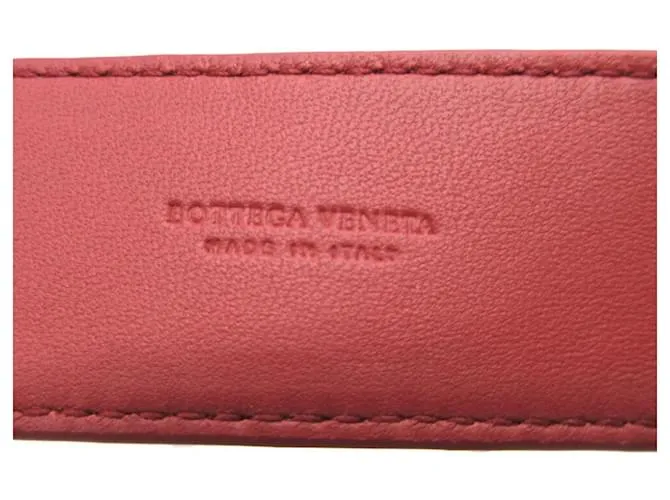 Correa de hombro de cuero rojo Bottega Veneta Roja 