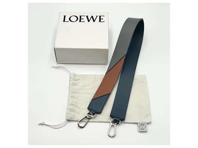 Correa de Hombro Loewe Puzzle para Mujeres Castaño Azul 