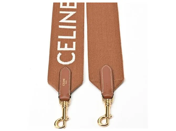 Céline CELINE Correa Larga de Jacquard Blanco 