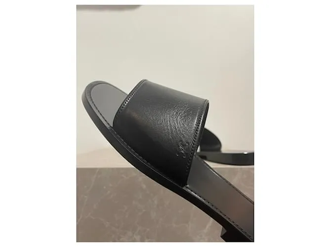 Céline CELINE Sandalias T.EU 42 Piel Negro 