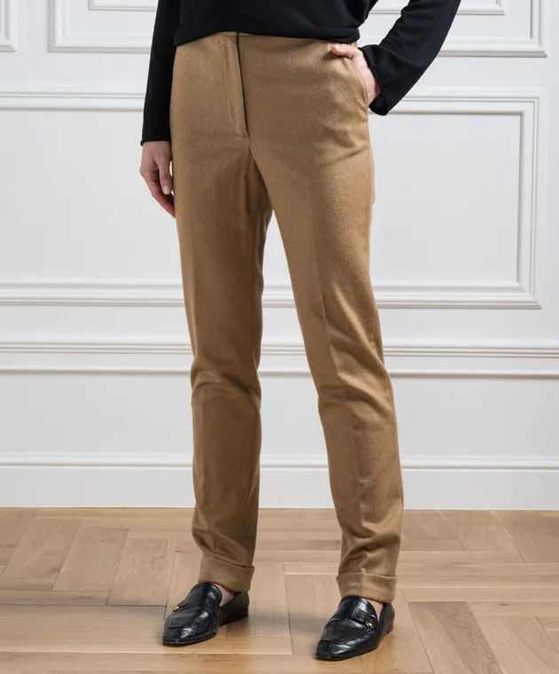 Enrico Mandelli Brown cashmere pants