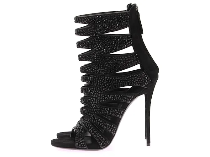 GIUSEPPE ZANOTTI Sandalias T.EU 38.5 Piel Negro 