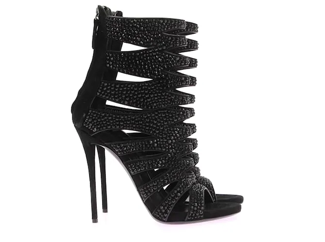 GIUSEPPE ZANOTTI Sandalias T.EU 38.5 Piel Negro 