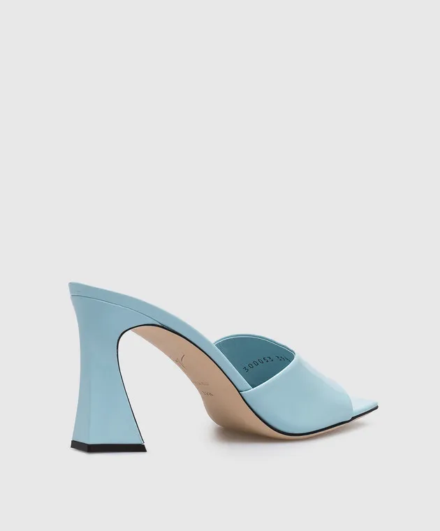 Giuseppe Zanotti Solhene blue patent leather mules