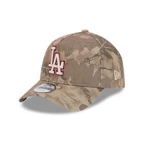 Gorra ajustable LA Dodgers Leaf Camo All Over Print Marrón 9FORTY A-frame