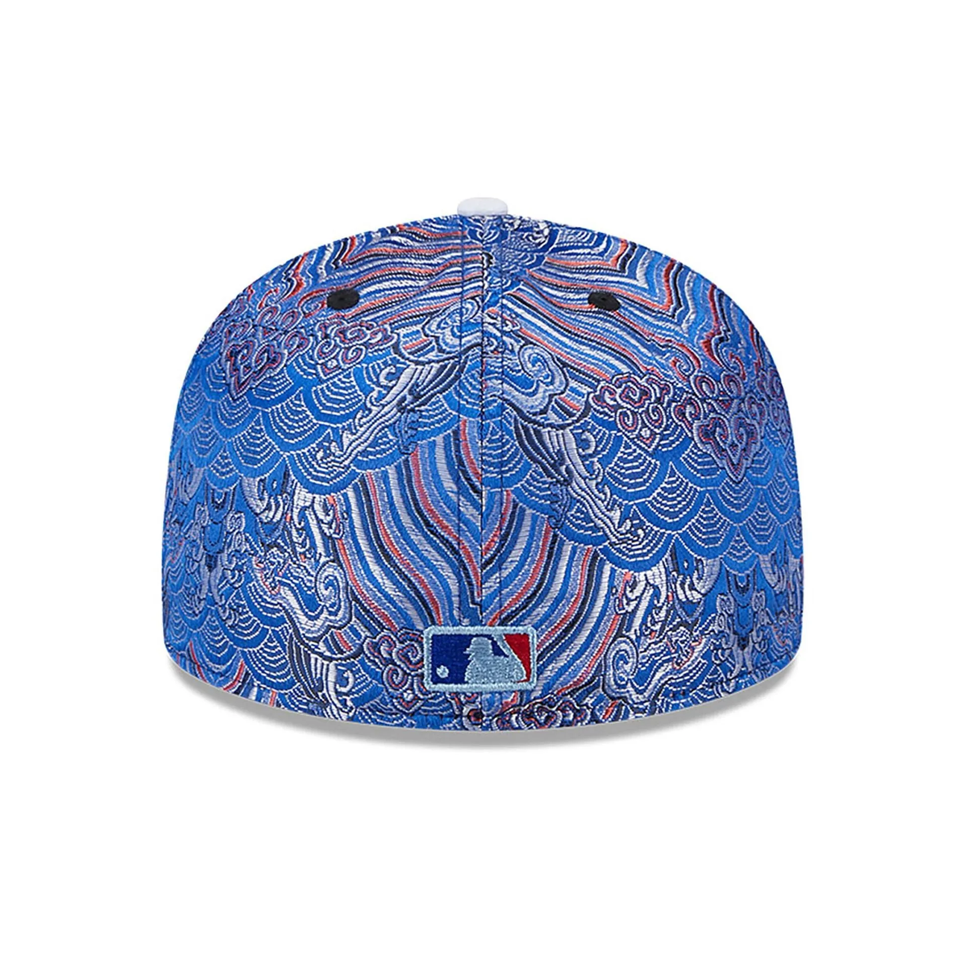 Gorra ajustada Atlanta Braves Wave Fill All Over Print en azul 59FIFTY