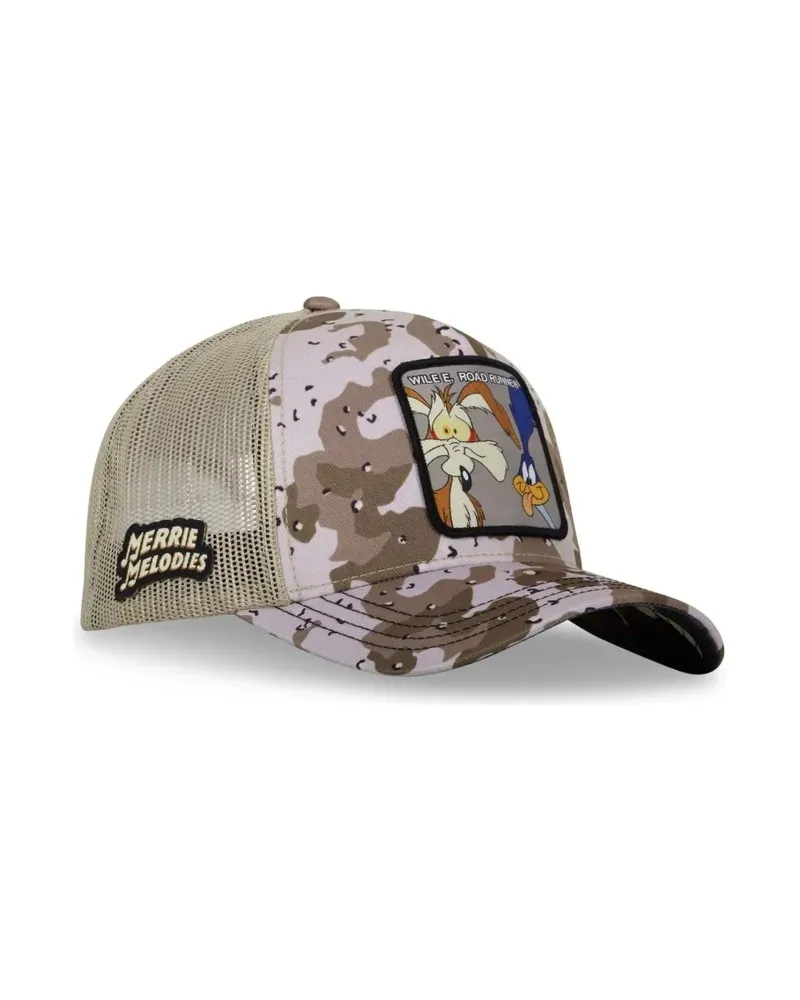 GORRA CAPSLAB MARRON CAMUFLAJE WILE & COYOTE TRUCKER CAP