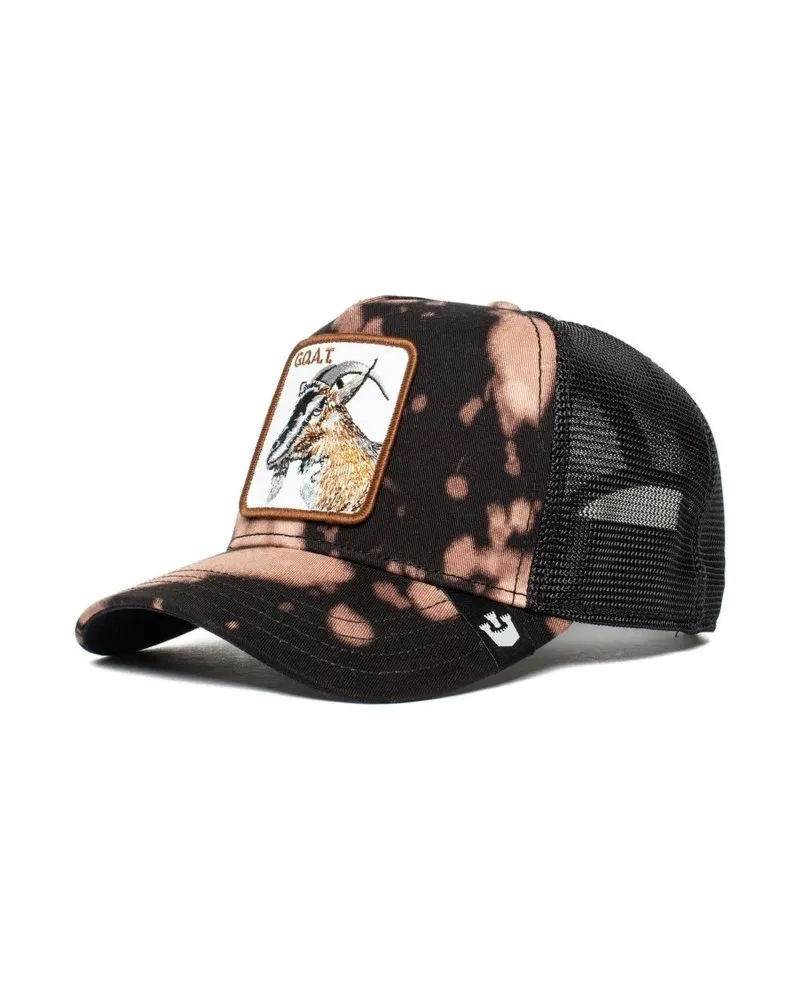 GORRA GOORIN BROS NEGRA TYE DYE CABRA THE ACID GOAT TRUCKER CAP