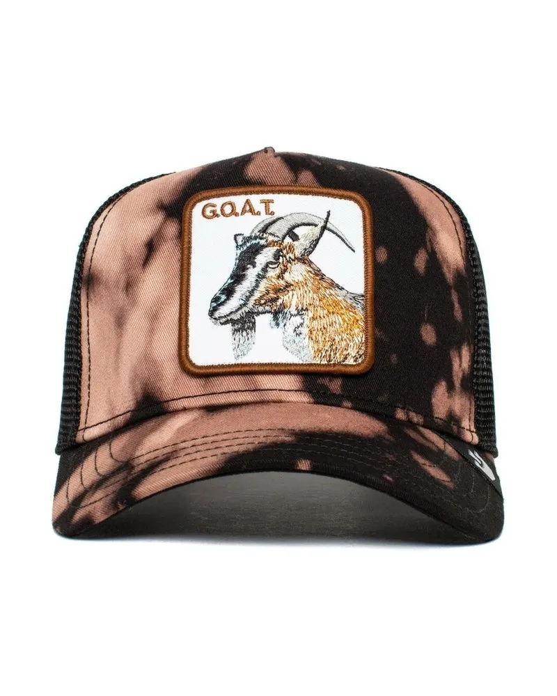 GORRA GOORIN BROS NEGRA TYE DYE CABRA THE ACID GOAT TRUCKER CAP