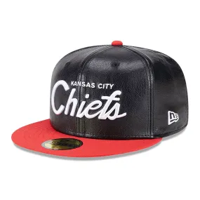 Gorra Kansas City Chiefs Faux Leather Crown 59FIFTY Fitted