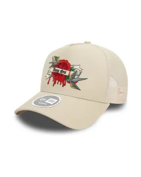 GORRA NEW ERA BEIGE DRIPPING ROSE WMNS NE TRUCKER