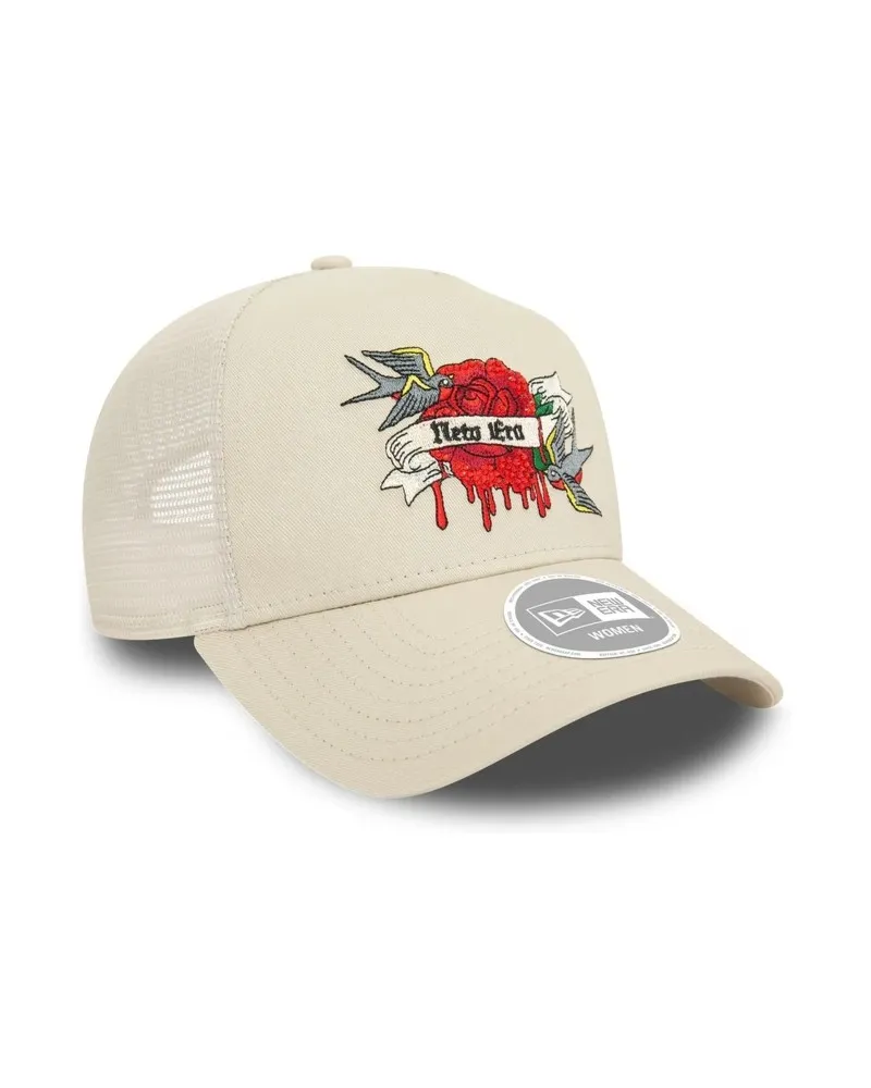 GORRA NEW ERA BEIGE DRIPPING ROSE WMNS NE TRUCKER