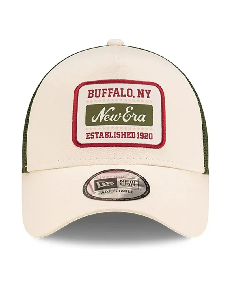 GORRA NEW ERA BLANCA SCRIPT PATCH TRUCKER NEWERA