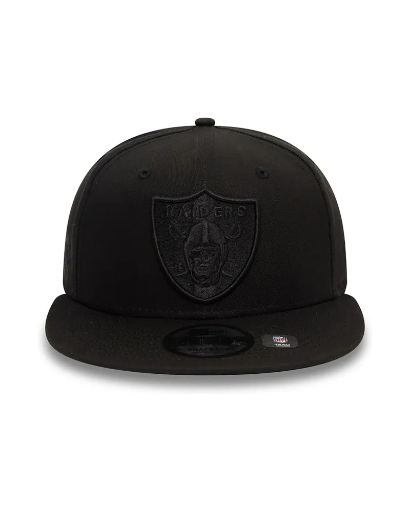 GORRA NEW ERA NEGRA RAIDERS MONOCHROME 9FIFTY LASRAI