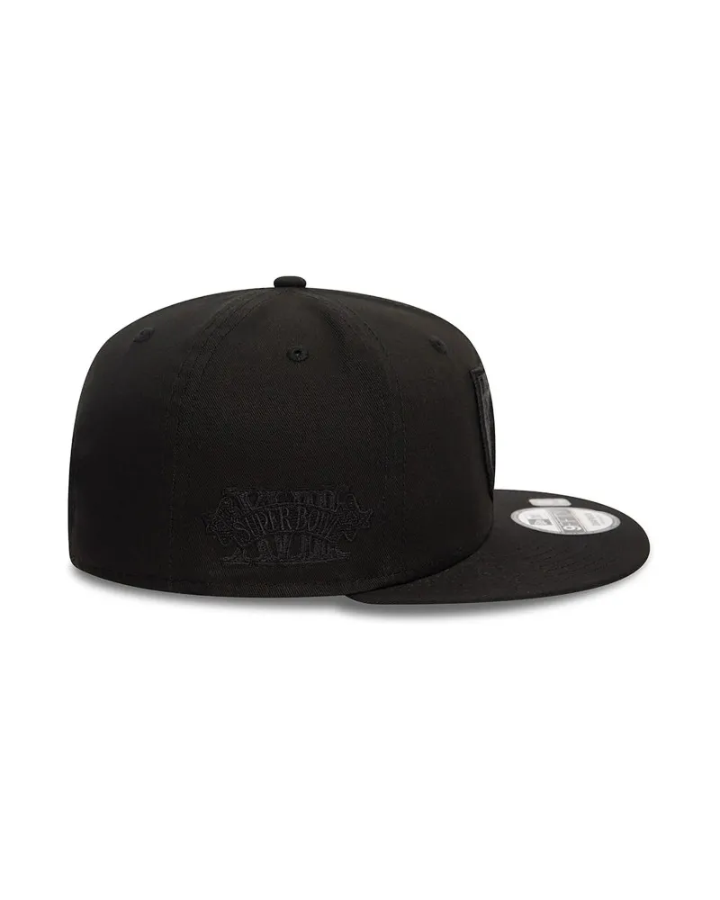 GORRA NEW ERA NEGRA RAIDERS MONOCHROME 9FIFTY LASRAI