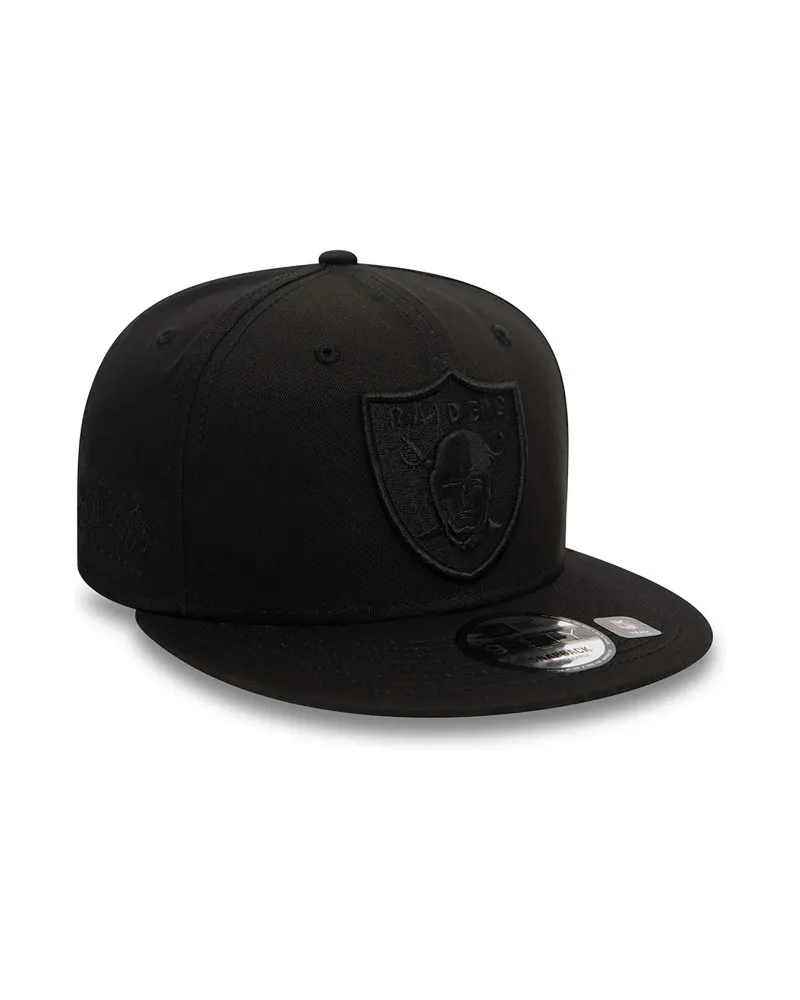 GORRA NEW ERA NEGRA RAIDERS MONOCHROME 9FIFTY LASRAI