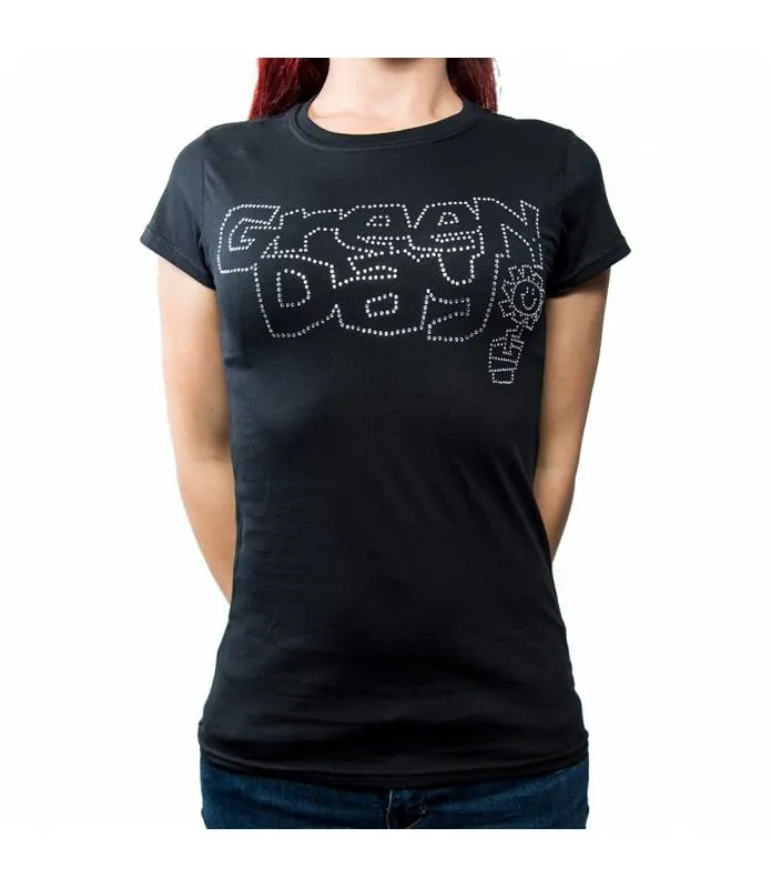 GREEN DAY Flower Pot Camiseta Licencia Oficial Chica RockOff GDTS19LB