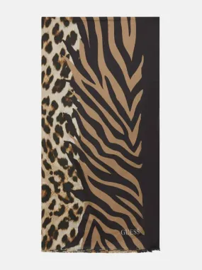 GUESS Animalier Scarf