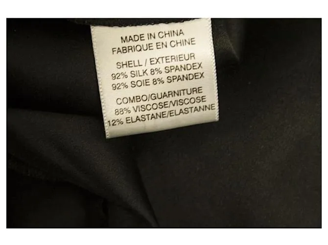 Helmut Lang Mini vestido negro sin mangas drapeado con una correa asimétrica tamaño 6 