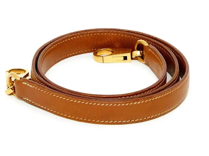 Hermès CORREA KELLY COURCHEVEL EPSOM GOLD Caramelo 