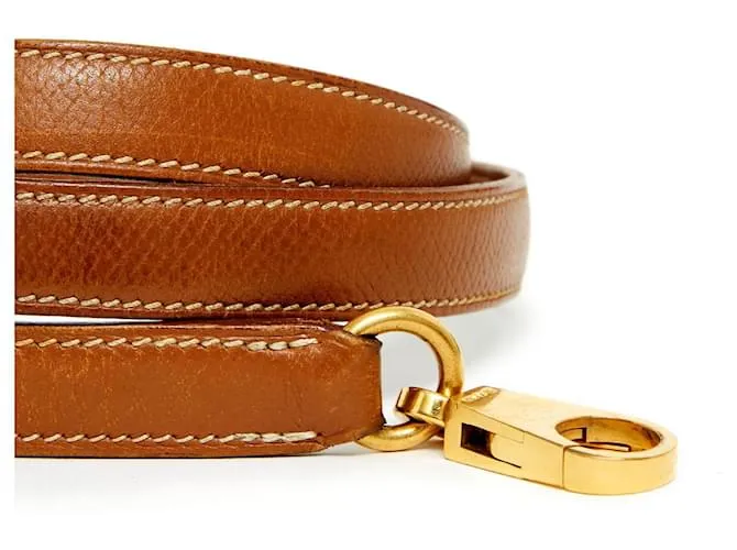 Hermès CORREA KELLY COURCHEVEL EPSOM GOLD Caramelo 