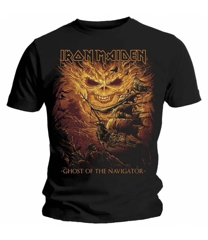 IRON MAIDEN Ghost of the Navigator Camiseta Licencia oficial Chico Tee ROCK OFF IMTEE56MB