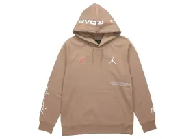 Jordan Air Jordan x CLOT Crossover Logo Printed Hoodie Brown