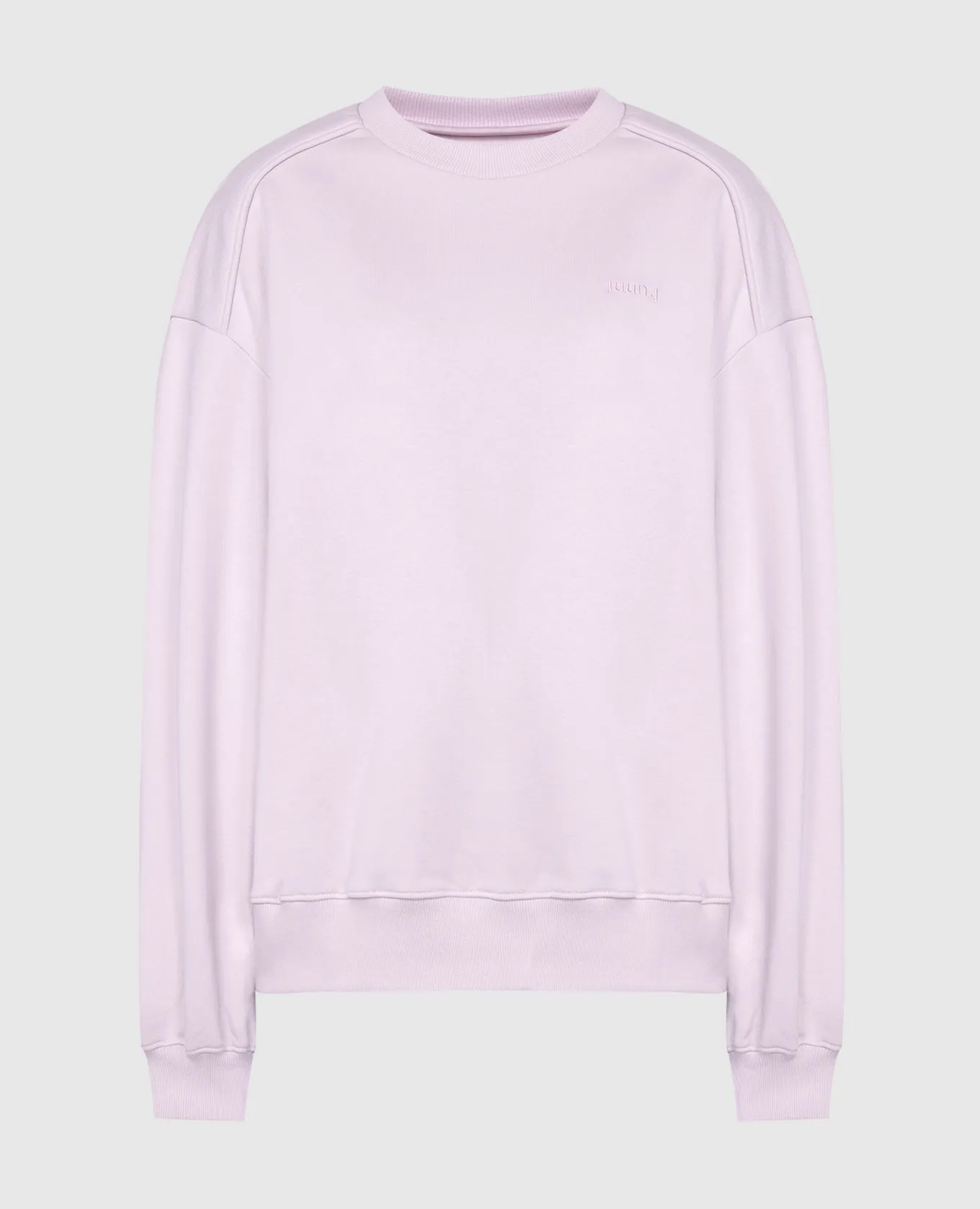 Juun.j Pink sweatshirt with logo print and embroidery