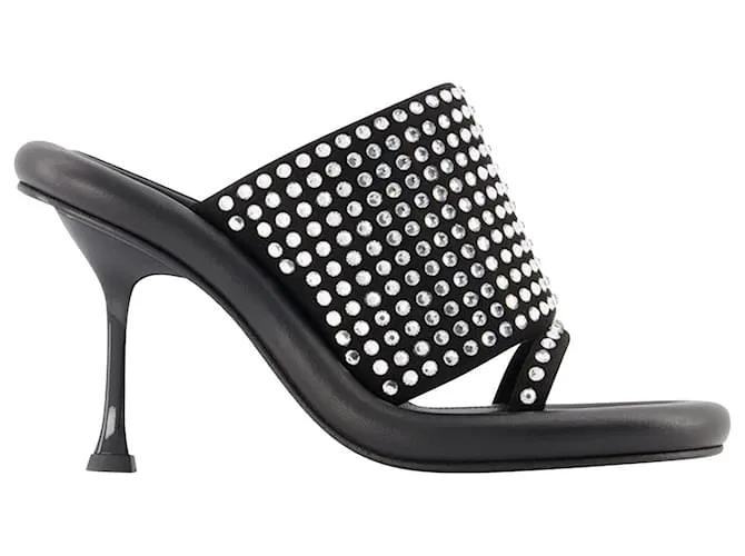 JW Anderson Mules Bumper Crystal - J.W. Anderson - Negro - Cuero 