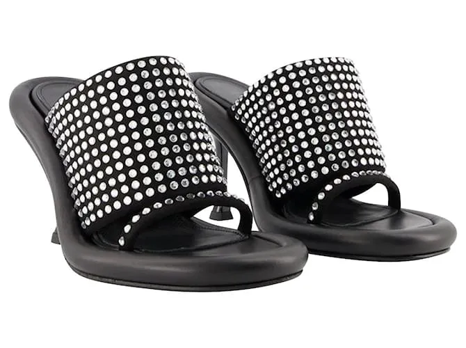 JW Anderson Mules Bumper Crystal - J.W. Anderson - Negro - Cuero 