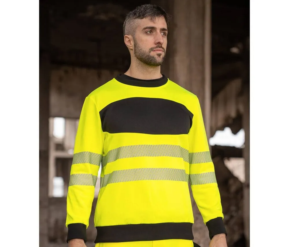 Korntex KX410 - High visibility sweatshirt - Yellow / Black