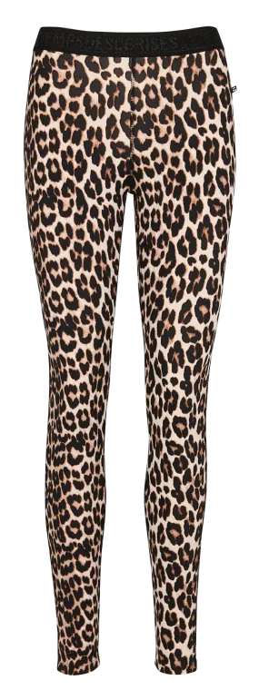 LE TEMPS DES CERISES ZAYN - Legging con estampado de leopardo en negro