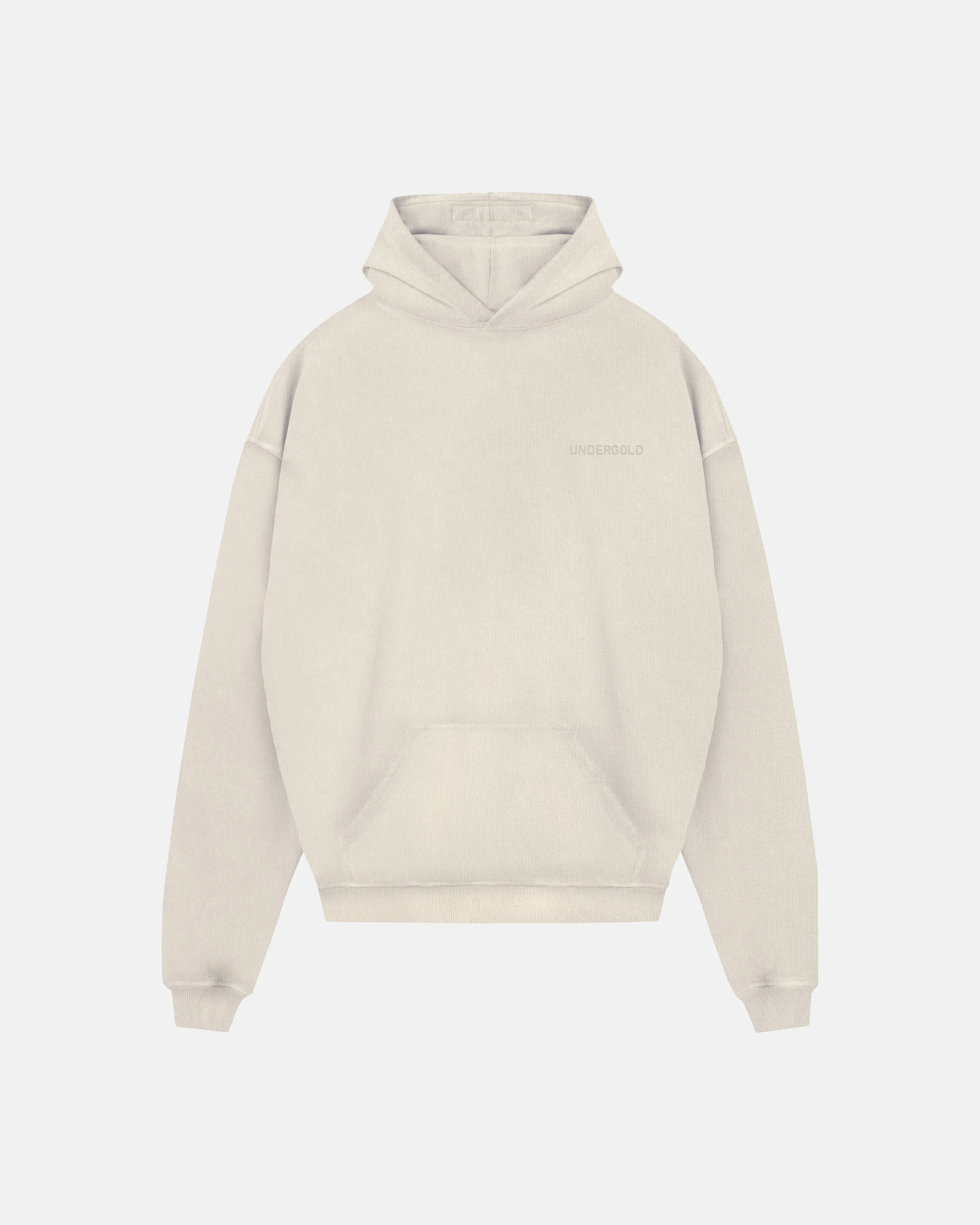 Line Logo Hoodie Cream