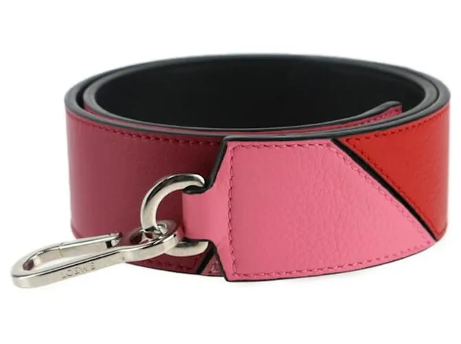 Loewe Degrade Puzzle Bandouliere 90 Correa de Hombro Negro Rosa Roja Púrpura 