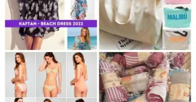 Lote Verano 2022 - Bolsos de playa, bikinis, pareos, vestidos de playa