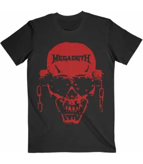 MEGADETH  Camiseta Vic Hi Contrast Red Tee black Official MEGATS03MB