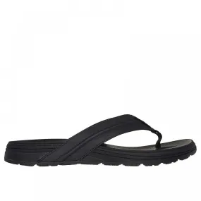 Men's Skechers Patino - Marlee | Black | Mens Flip Flop Sandals